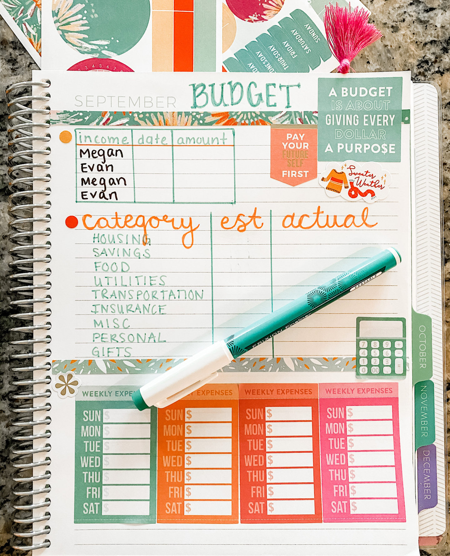 How to set up a monthly budget